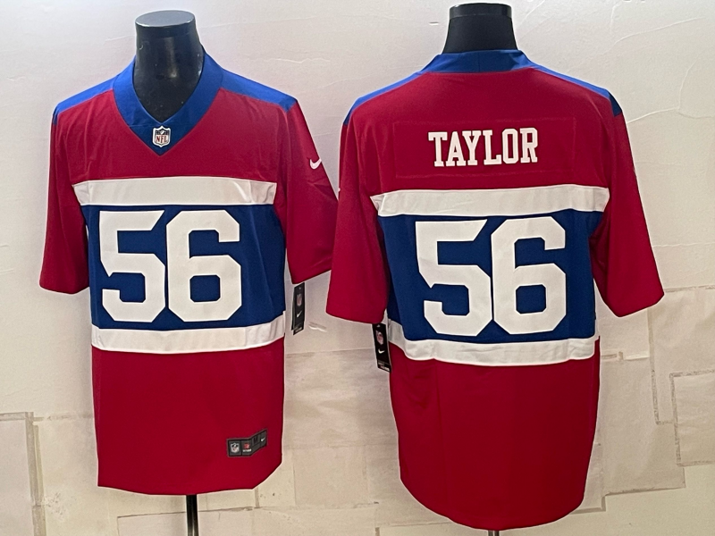 Men New York Giants #56 Taylor red Nike 2026 NFL Game Jersey 1025003->new york giants->NFL Jersey